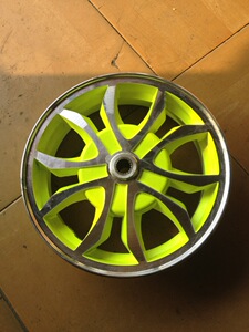 雅马哈车福喜巧格鬼火 后轮 助力车轮圈 铝合金