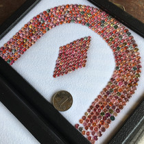 453 grain Myanmar A cargo diamond cut natural spinel bare stone set material accessories A box of walking