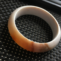 Fulai jewelry billion years of Burmese species of water material white background tree jade bracelet Wood fossil bracelet silicified wood bracelet