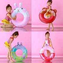 Inflatable Cartoon Swimming Circle 3D Nicole Rabbit Swimming Circle Brown Bear Swimming Ring Children Swim Ring Lifebuoy
