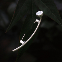 Dani original Lotus Enlightenment | S925 silver Lotus brooch retro Cold style personalized pin silk towel buckle