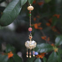 Dani Original Kangrui | S925 Sterling Silver Natural Hetian Jade Ruyi Cheongsam Hanfu Flap Necklace Pendant