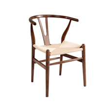 Solid wood Y chair Manchuria mandshurica casual dining chair simple Wishbone chair modern study backrest armchair