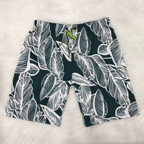 Quick-drying loose beach pants men hot spring size seaside vacation couples wear five points swimming trunks set flower shorts men
