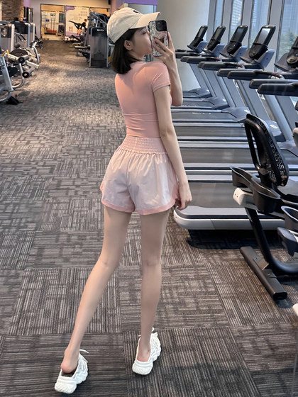 여름 마모를위한 느슨한 훈련 요가 피트니스 바지를 실행하는 여성을위한 높은 허리 둘레 방지 스포츠 반바지 여름 마모를위한 느슨한 훈련 요가 피트니스 바지를 실행하는 여성을위한 높은 허리 둘레 방지 스포츠 반바지
