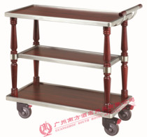 South C-13 Triple Service Car Hotel Restaurant Wood Pushy Wine Water Car Hot Pot Distribution Car Drink Juice Cart