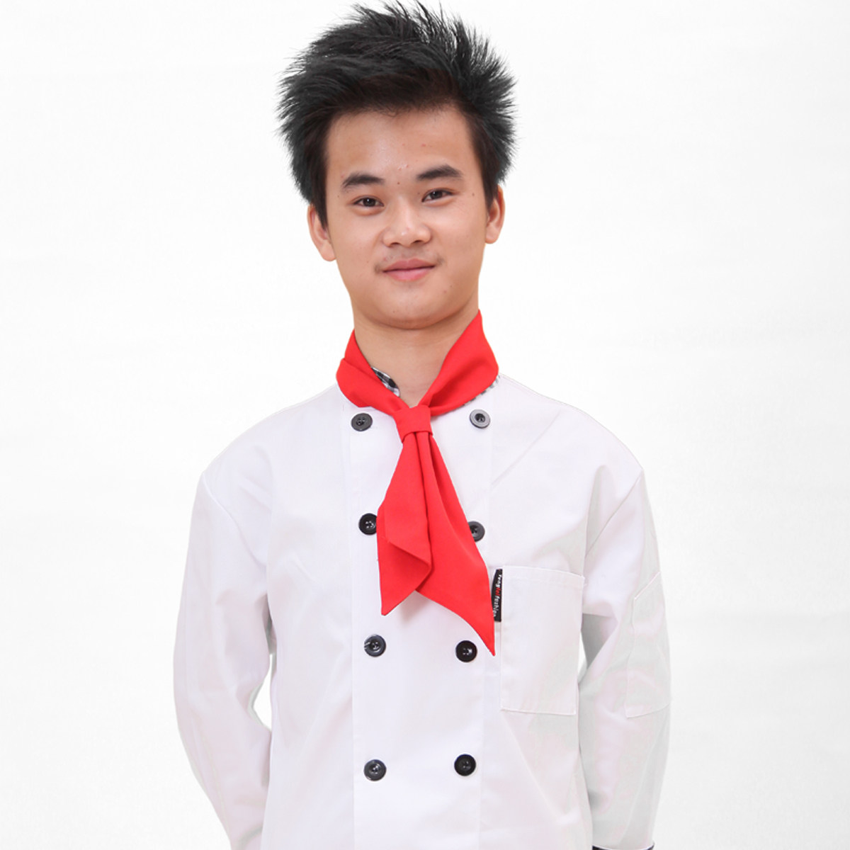 京依莱绣w17酒店饭店西餐厅厨师汗巾围脖三角巾 厨师配件领巾