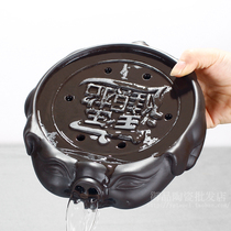 Tea tray home simple mini kung fu dry bubble table purple sand storage ceramic small tray Tea Sea Special