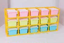 Childrens toy storage rack storage locker plastic rack kindergarten indoor and outdoor toy placement combination