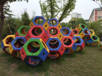 Kindergarten large toy plastic childrens sphere multi-functional maze ball drill hole sensory training combination climbing ball