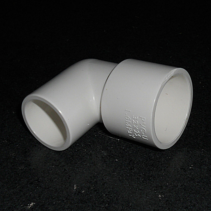 联塑pvc管接头给水管件配件90度弯头20/4分25/6分32/1寸塑料弯头