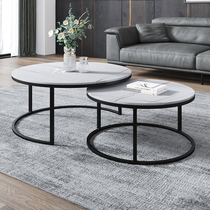 Fireproof Impermeable Rock Plate Tea Table Modern Multifunction Living Room Guests Office Tea Table Combinations