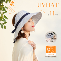 Siggi Sun Visor Womens summer sun protection large along the empty top sun hat UV protection foldable face cover sun protection cap