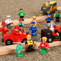 Childrens plastic doll simulation cartoon little doll model track scene accessories professional character hand-made toys