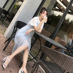 实拍+视频2018新款韩版女装时髦套装裙夏季chic吊带裙两件套雪纺