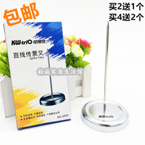 Straight ticket fork single fork bill pin storage needle invoice fork ticket holder financial office supplies