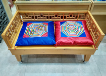 Korean traditional cushion floor tatami cushion Korean imported fabric Korean wedding bow down happy mat