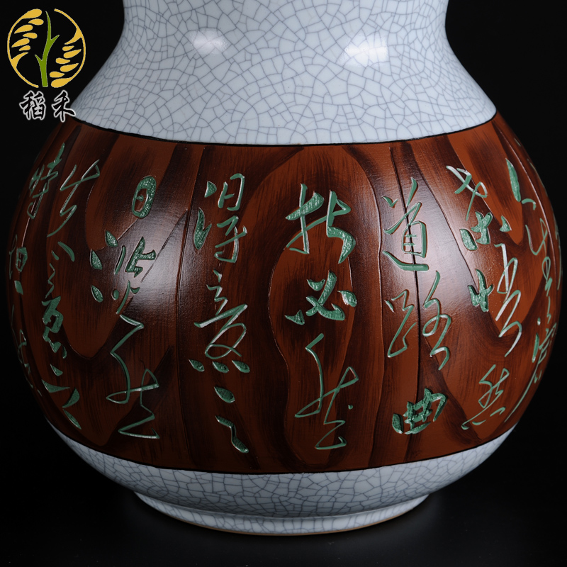 Your up big gourd crafts ceramics classical Chinese style household porcelain sitting room decorate restoring ancient ways furnishing articles birthday gift