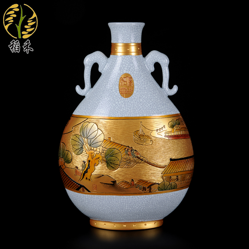 Your up ceramic arts and crafts of the big vase Chinese style classical home office sitting room adornment is placed business gifts