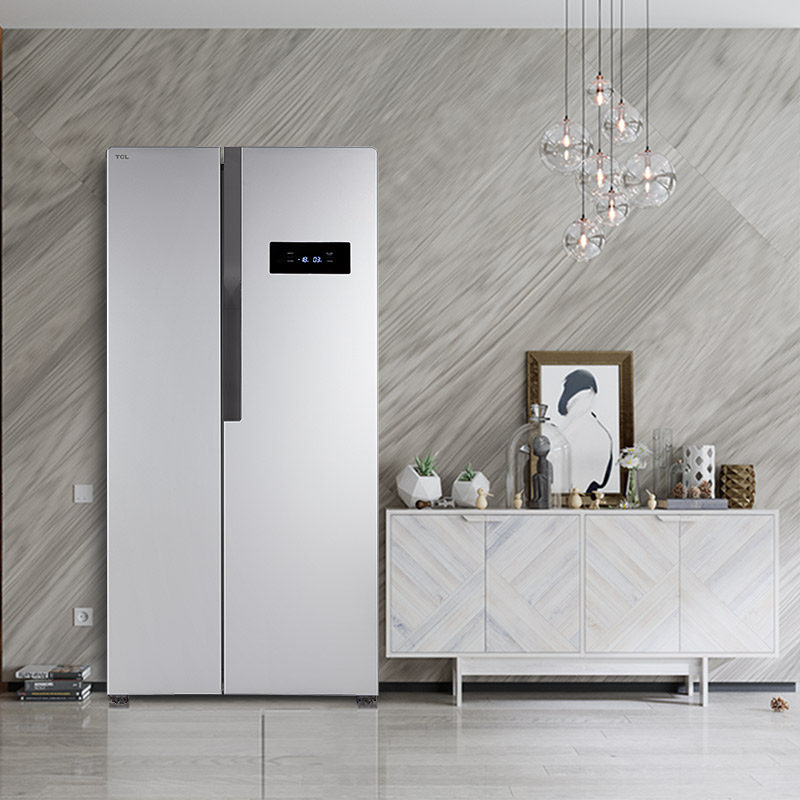 tcl小对开门冰箱bcd430wez50