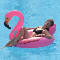 ins Flamingo water recliner inflatable floating bed sofa swimming ring female thick rafting play water toy photo