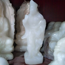 Natural White Jade Jigong living Buddha handmade ornaments home decoration Zhaocai town house Buddha statues