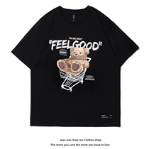 ROME Port Wind Korea Dongdaemun South Korea Dongdaemun Japan and Europe Japanese Department Original Cebu Katunins Cubs Men and Women Mens And Womens Clothing Short Sleeve T-shirt Tide