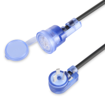 Bag Star Gram Power Extension Cord Orange Waterproof Cover (plug socket with light) 90 degrees 3 impugals to 180 degrees