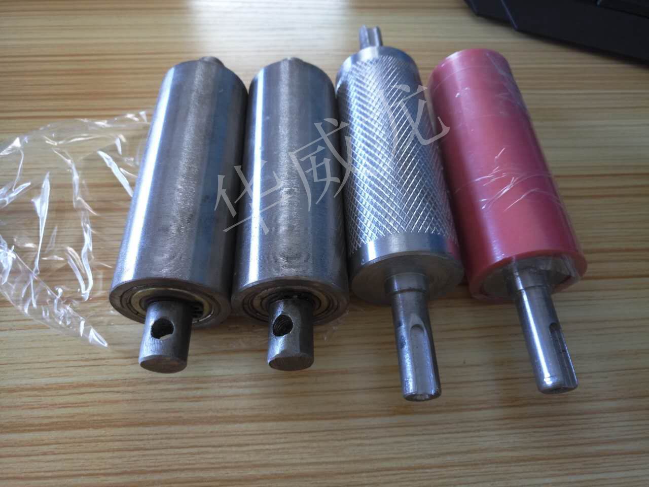 厂家直销耐磨pu聚氨酯橡胶硅胶无动力滚筒包胶滚轴口罩机胶辊
