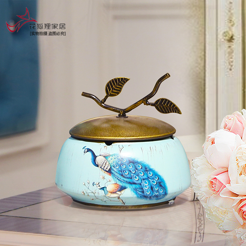 American country with cover the ashtray creative ceramic European sitting room tea table to restore ancient ways jewelry boxes decorative furnishing articles