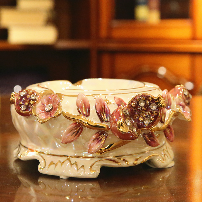 Europe type restoring ancient ways of creative ashtray ceramic home furnishing articles decorative household move wedding gift office sitting room