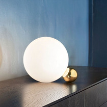 Postmodern minimalist glass creative cozy small night light desk Bedroom bedside decorated ball led small table lamp