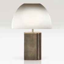 New Chinese retro table lamp minimalist style board room iron art meditation bed head bedroom living room table lamp