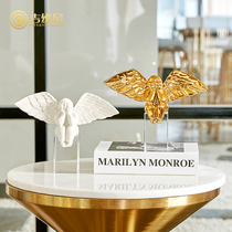 Decoration home accessories light luxury Angel Model Room decorations European wine cabinet living room creative bookcase porch decoration