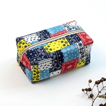 Large Capacity Japan Waist Flower Fruit Bouquet Makeup Bag Woman Business Trip Portable Cashier Bag With Carry-on Bag