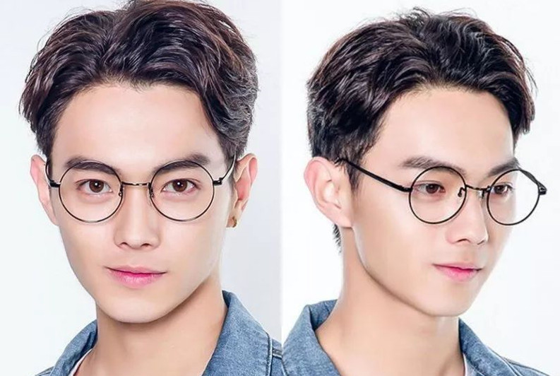 戴眼镜男生适合的3款发型颜值都不低