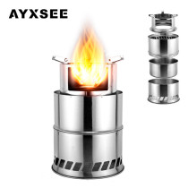 Outdoor removable folding firewood stove size stainless steel stove