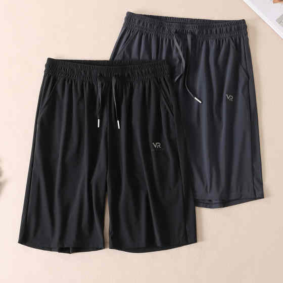 Ice silk cool quick-drying casual shorts for men's black versatile outer wear five-point straight stretch beach pants F342
Ice silk cool quick-drying casual shorts for men's black versatile outer wear five-point straight stretch beach pants F342