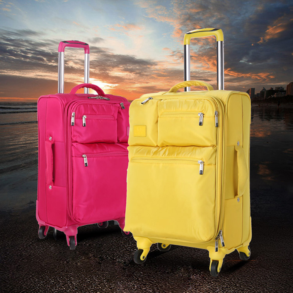 卡尔豹牛津布旅行箱万向轮2428寸拉杆箱行李箱20寸超轻登机箱男女