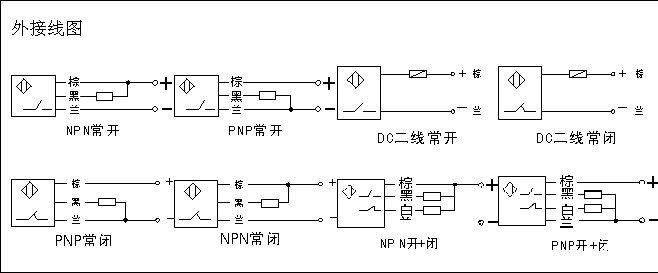 接近开关 24v 直流三线常开npn lj18a3-8-z/bx 接近开关 传感器