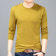ເສື້ອຢືດຜ້າຂົນຫນູຜູ້ຊາຍໃຫມ່ 2024 ຮອບຄໍບາງໆ sweater ສີແຂງ bottoming ເສື້ອ slim ພາກຮຽນ spring ແລະດູໃບໄມ້ລົ່ນ knitted sweater line ເຄື່ອງນຸ່ງຫົ່ມ