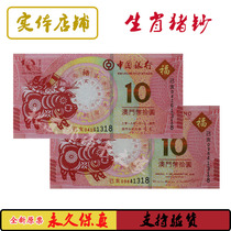 2019 Pig Year Macao Zodiac to the Banknote Macao Pig Year Zodiac Commemorative Banknote Macao Pig Year to Banknote Pig To Banknotes