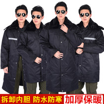 Thickened security cotton clothing winter cold cotton coat male waterproof reflective extended labor protection cotton clothing Medium-long cold cotton jacket