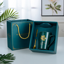 Simple Nordic Cup mug with lid household couple Coffee Milk Cup drinking cup with hand gift points gift