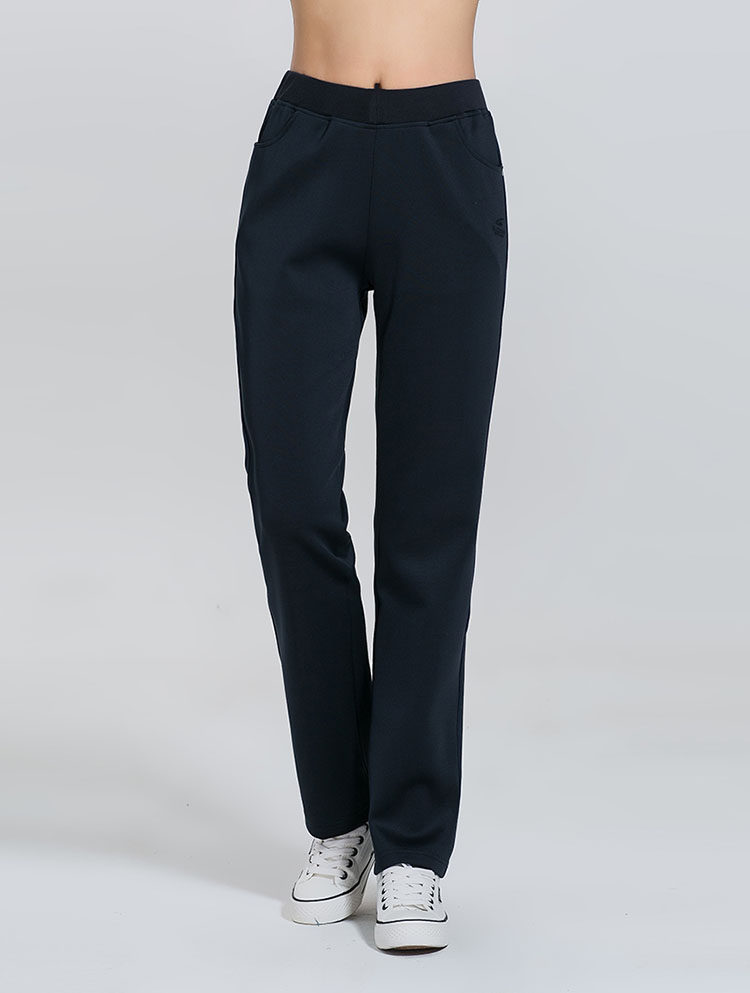 春秋运动裤女士长裤宽松大码直筒南韩丝运动长裤女式中腰卫裤子