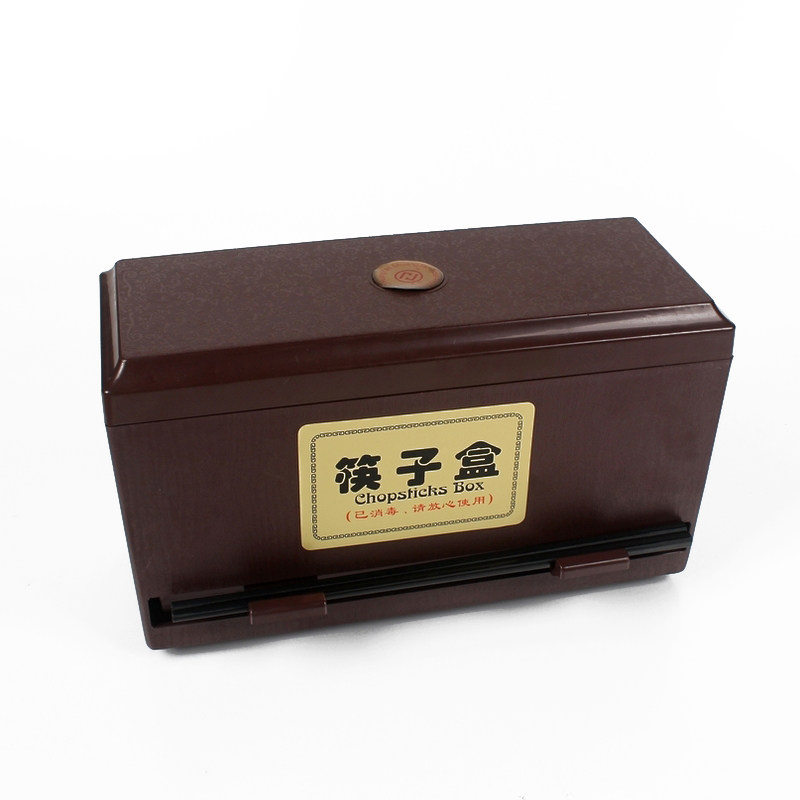 pvc塑料筷子盒吸管盒 带盖筷子笼饭店可调筷子收纳盒自动出筷子盒