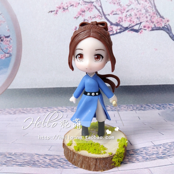 soft clay handmade q version star zhao liying chu qiao chuan xinger doll clay doll gift