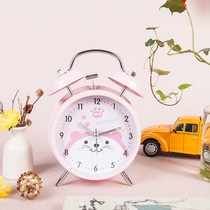 Morning light stationery ARC92504 alarm clock 4 inch primary school children cartoon wake up night light silent table clock