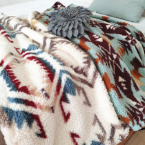 U Home Order Lamb Suede Moisture Absorption Fever Blanket Arctic Suede Double Layer Compound Lunch Break Blanket Knee Blanket Children Blanket