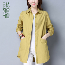 Womens shirt Womens New 2021 womens spring clothes foreign shirt temperament middle-aged mother Spring and Autumn long sleeve top